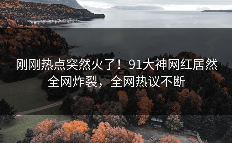 刚刚热点突然火了！91大神网红居然全网炸裂，全网热议不断