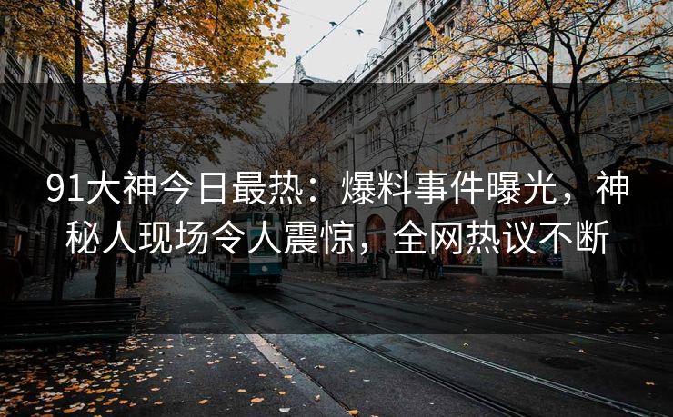 91大神今日最热：爆料事件曝光，神秘人现场令人震惊，全网热议不断
